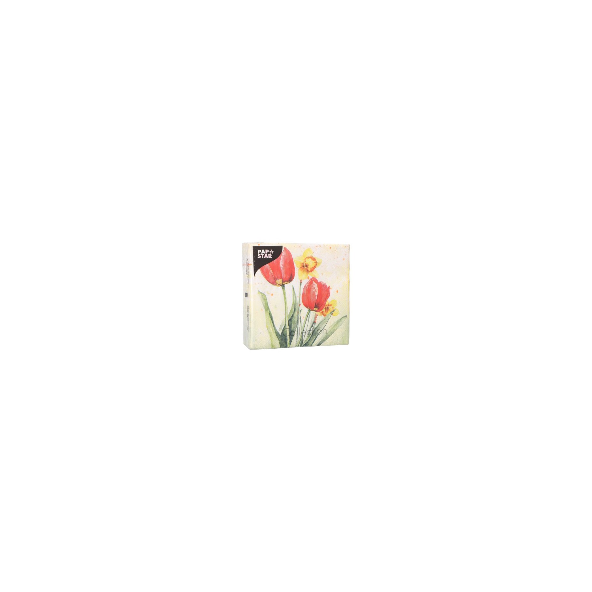 Servietten, 3-lagig 1/4-Falz 25 cm x 25 cm "Tulips & Daffodils" Servietten, 3-lagig 1/4-Falz 25 cm x 25 cm "Tulips & Daffodils"