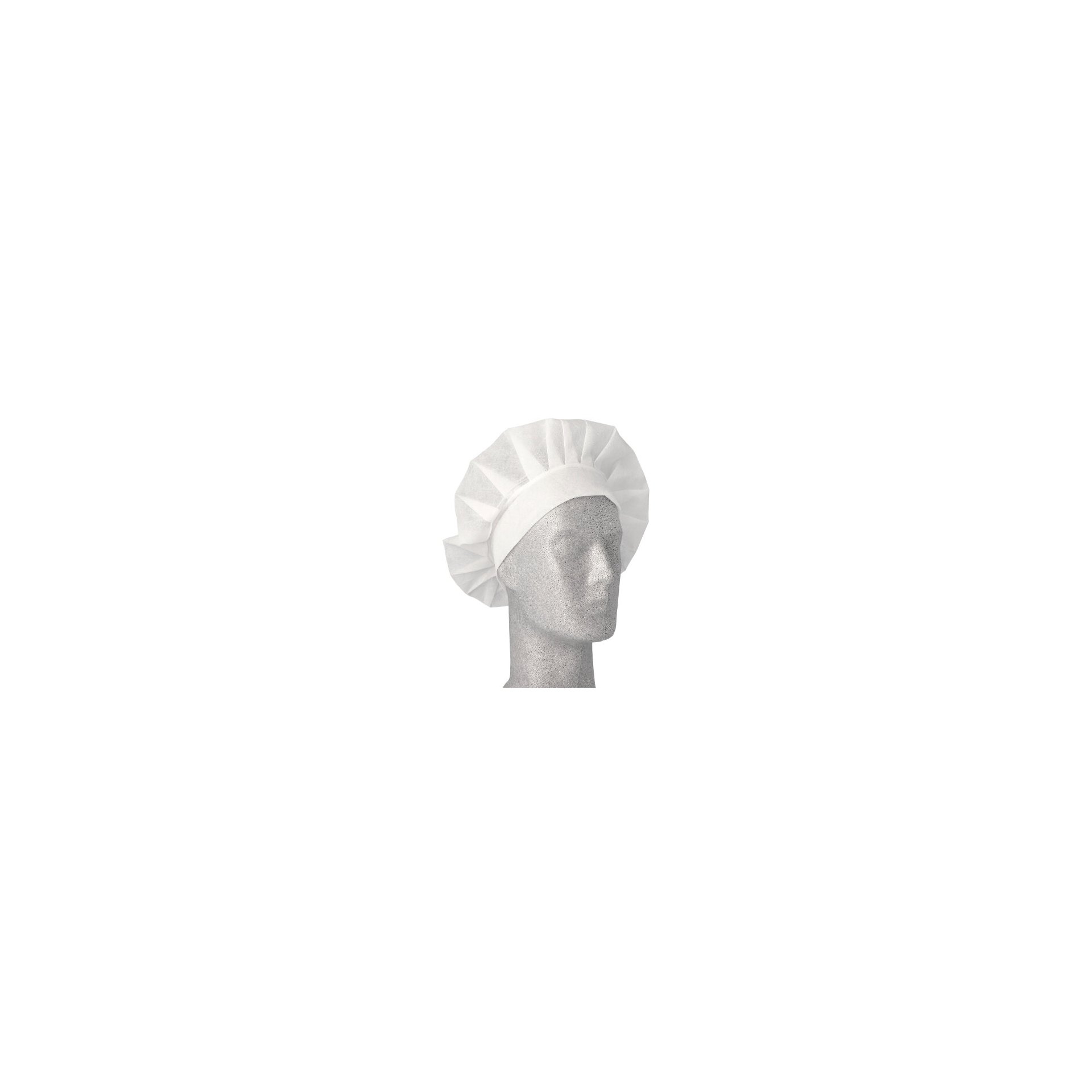 "WORK-INN/-PS" Kochmützen, Vlies Ø 30 cm · 17 cm weiss "France" "WORK-INN/-PS" Kochmützen, Vlies Ø 30 cm · 17 cm weiss "France"