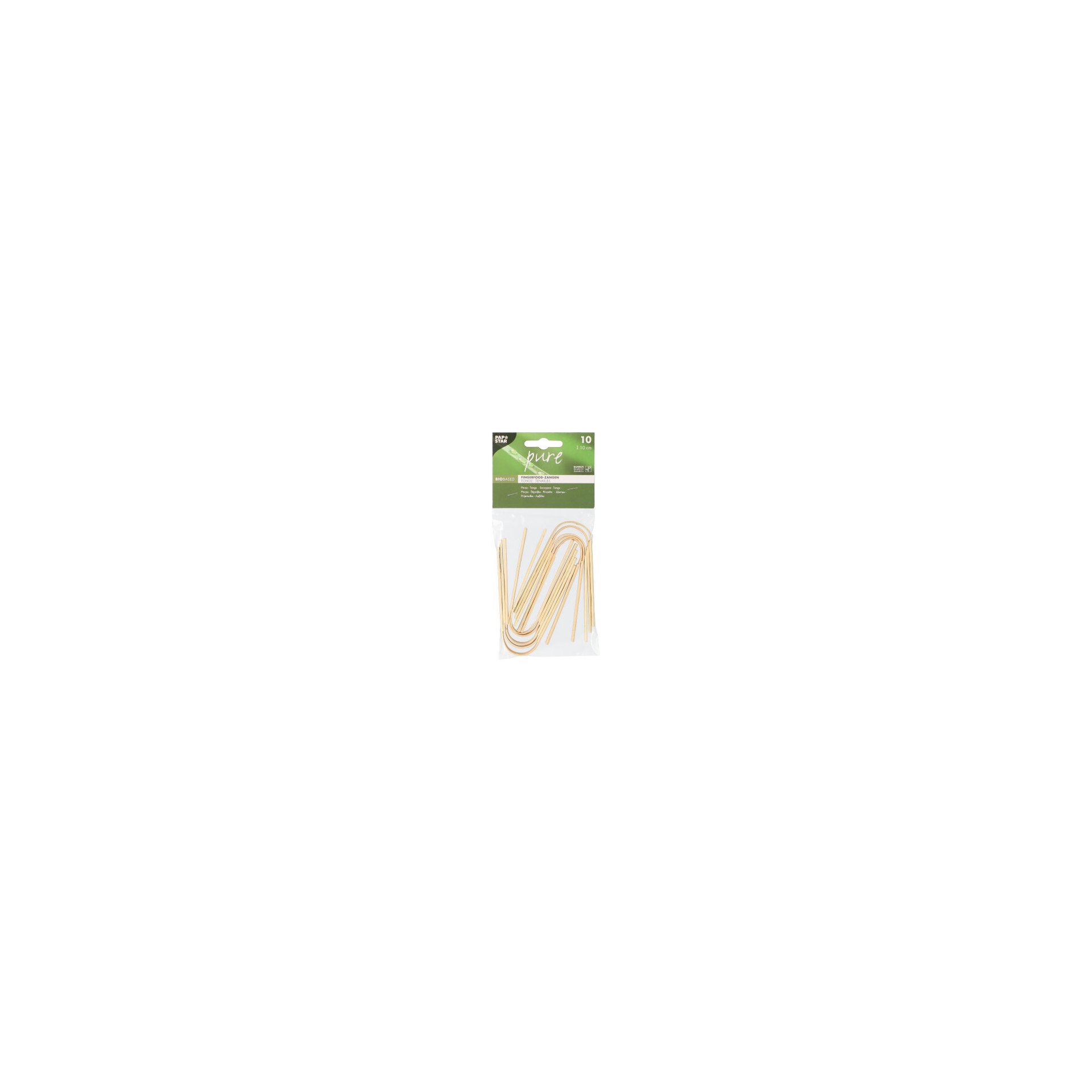 Fingerfood - Zangen, Bambus "pure" 10 cm Fingerfood - Zangen, Bambus "pure" 10 cm