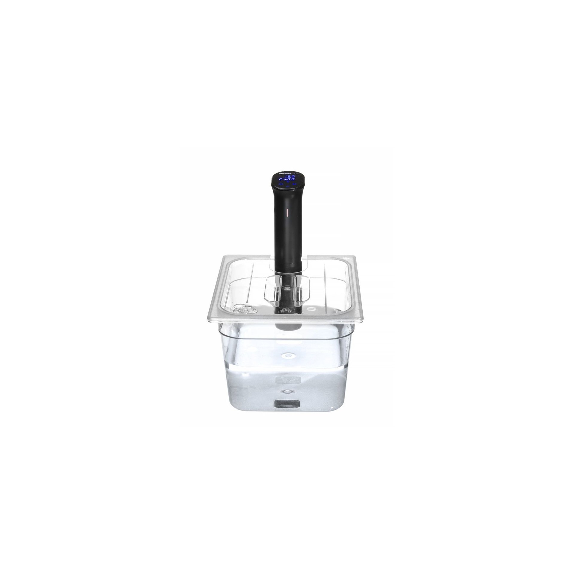 Gastronorm-Deckel mit Sous-Vide-Stab-Aussparung, GN 1/2, Transparent, 265x325mm