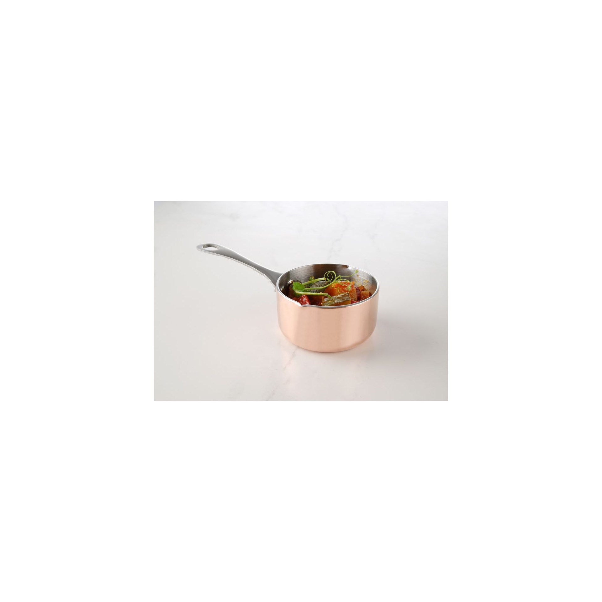 Miniatur-Kasserolle mit Ausgießer, 0,26L, ⌀85x(H)50mm