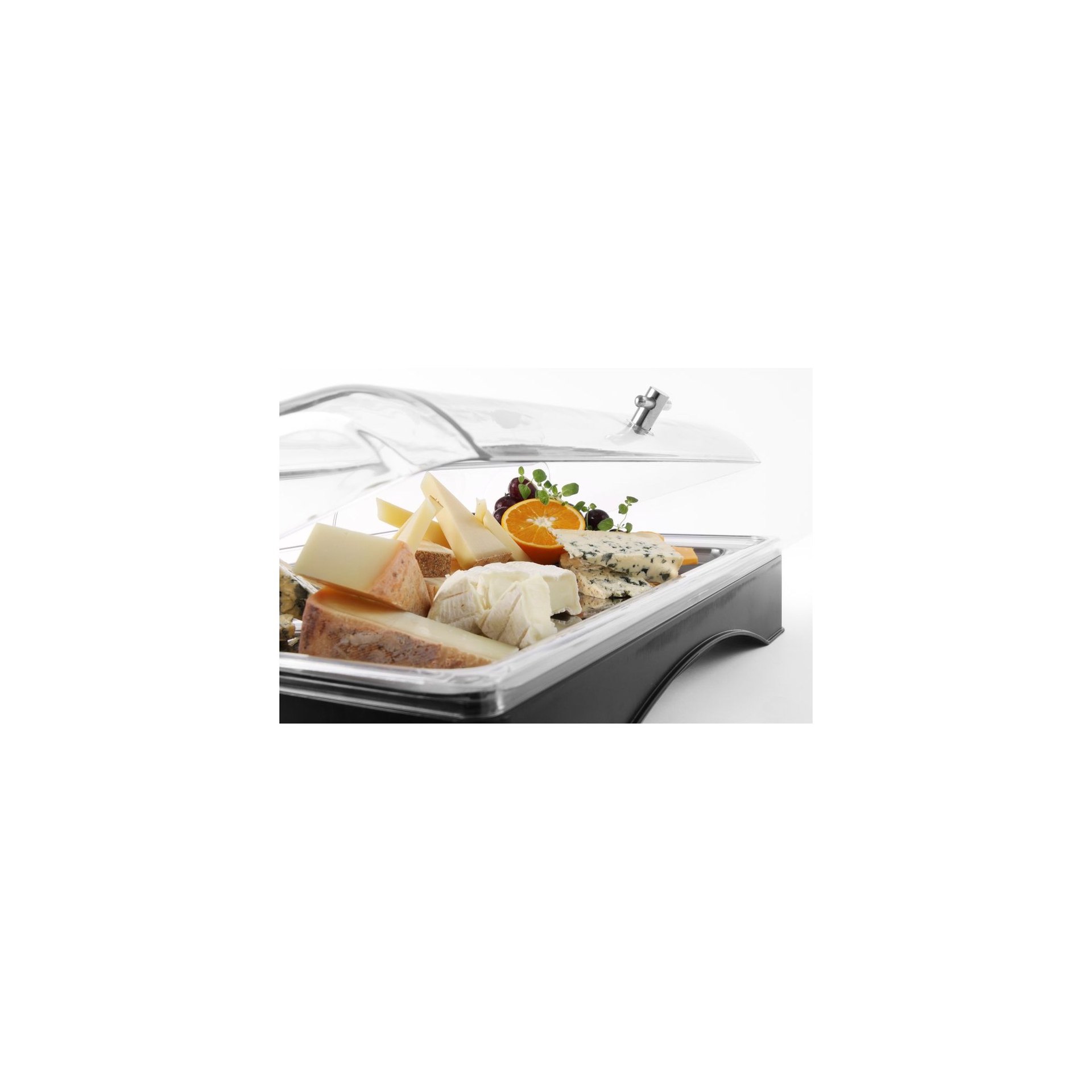 Rolltop-Display gekühlt - GN 1/1, Set inkl. Kühlelement, 555x357x(H)175mm