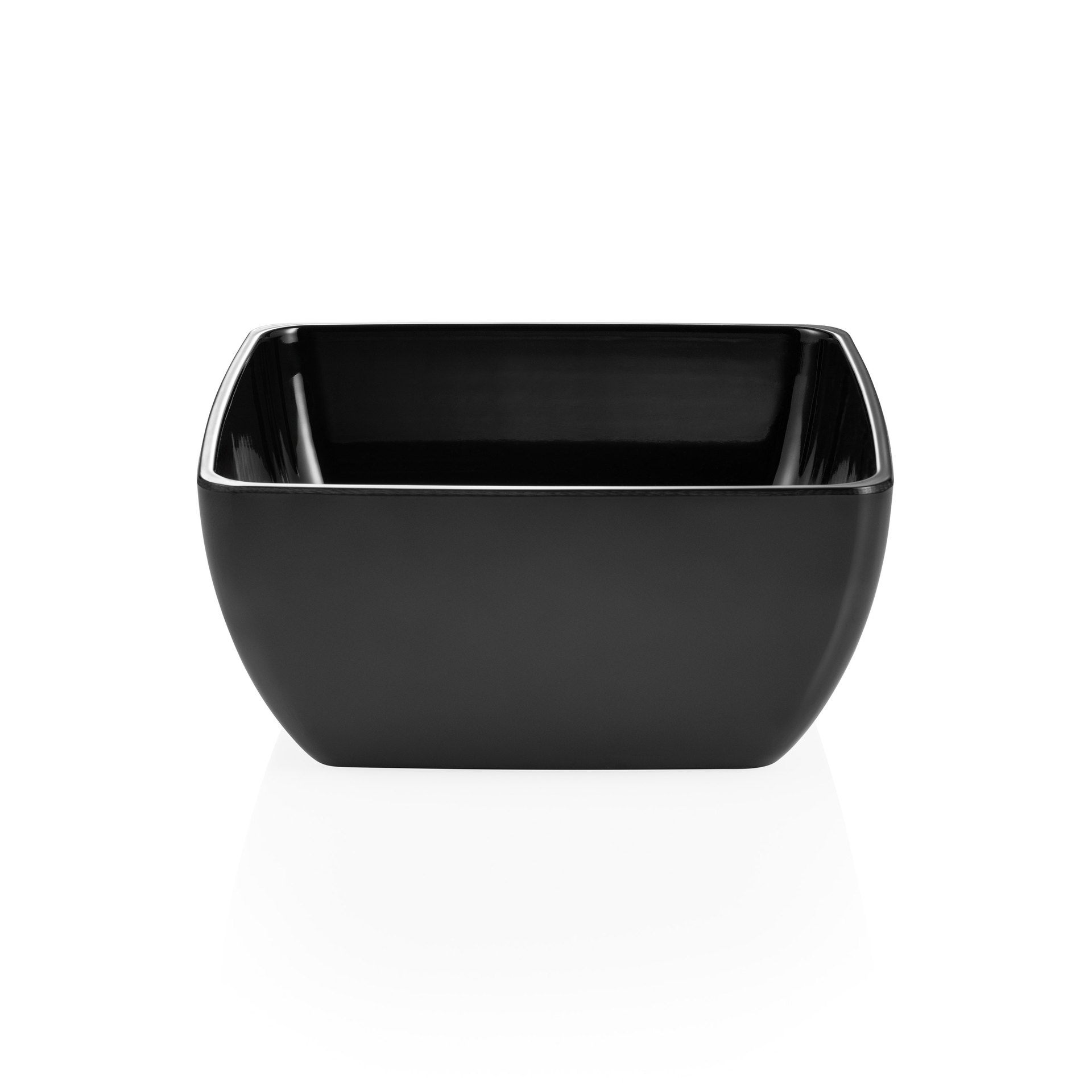Schale DAY & NIGHT, 25 x 25 x 11,5 cm, schwarz, Melamin
